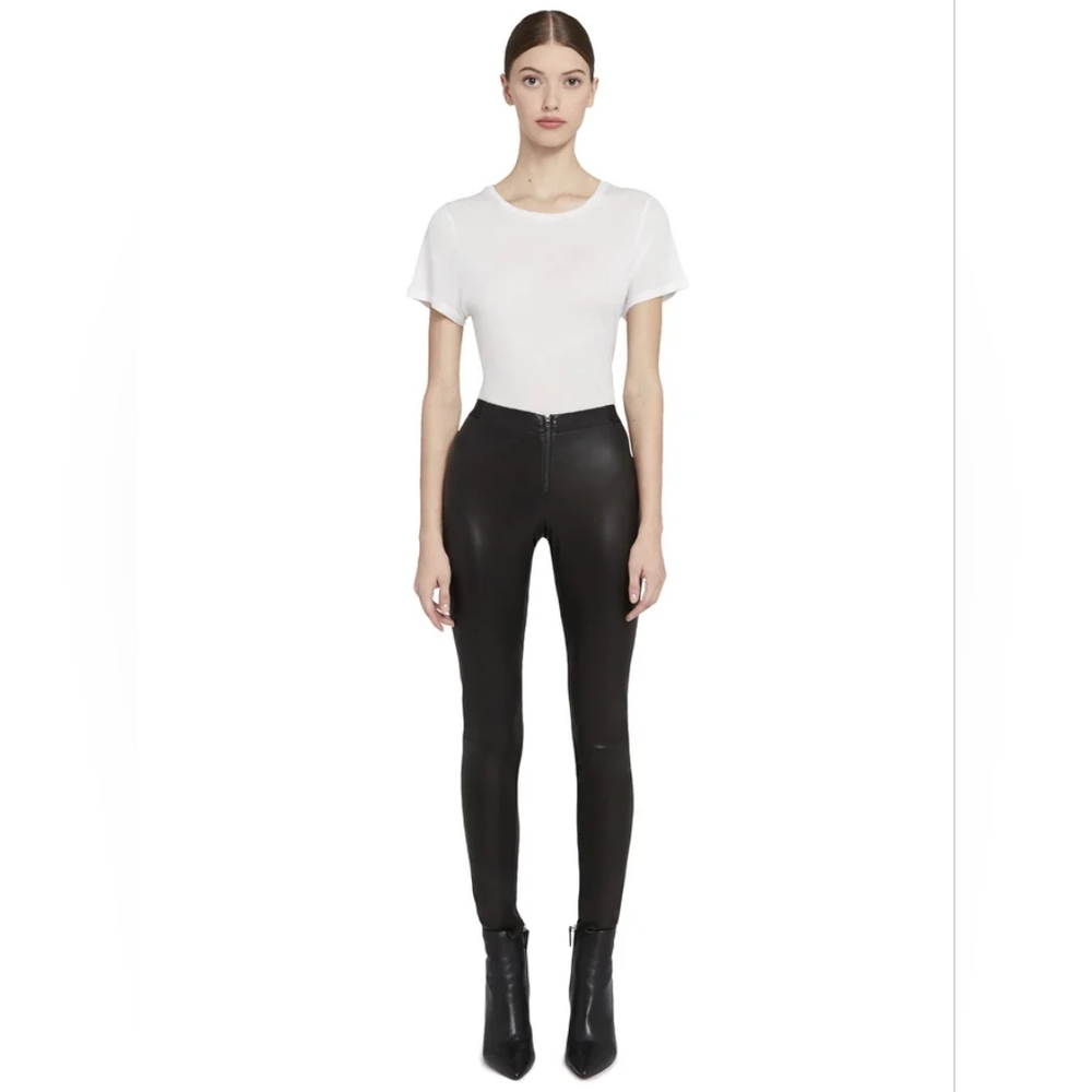 Alice + Olivia Leather Leggings - Picture 2 of 16